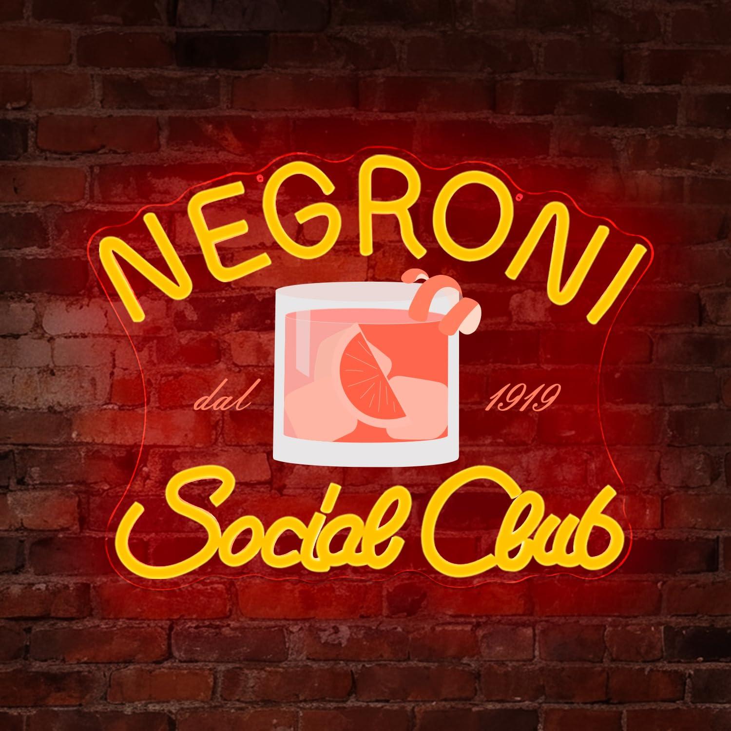 Neon Sign Party - Letreiro de néon do Negroni Social