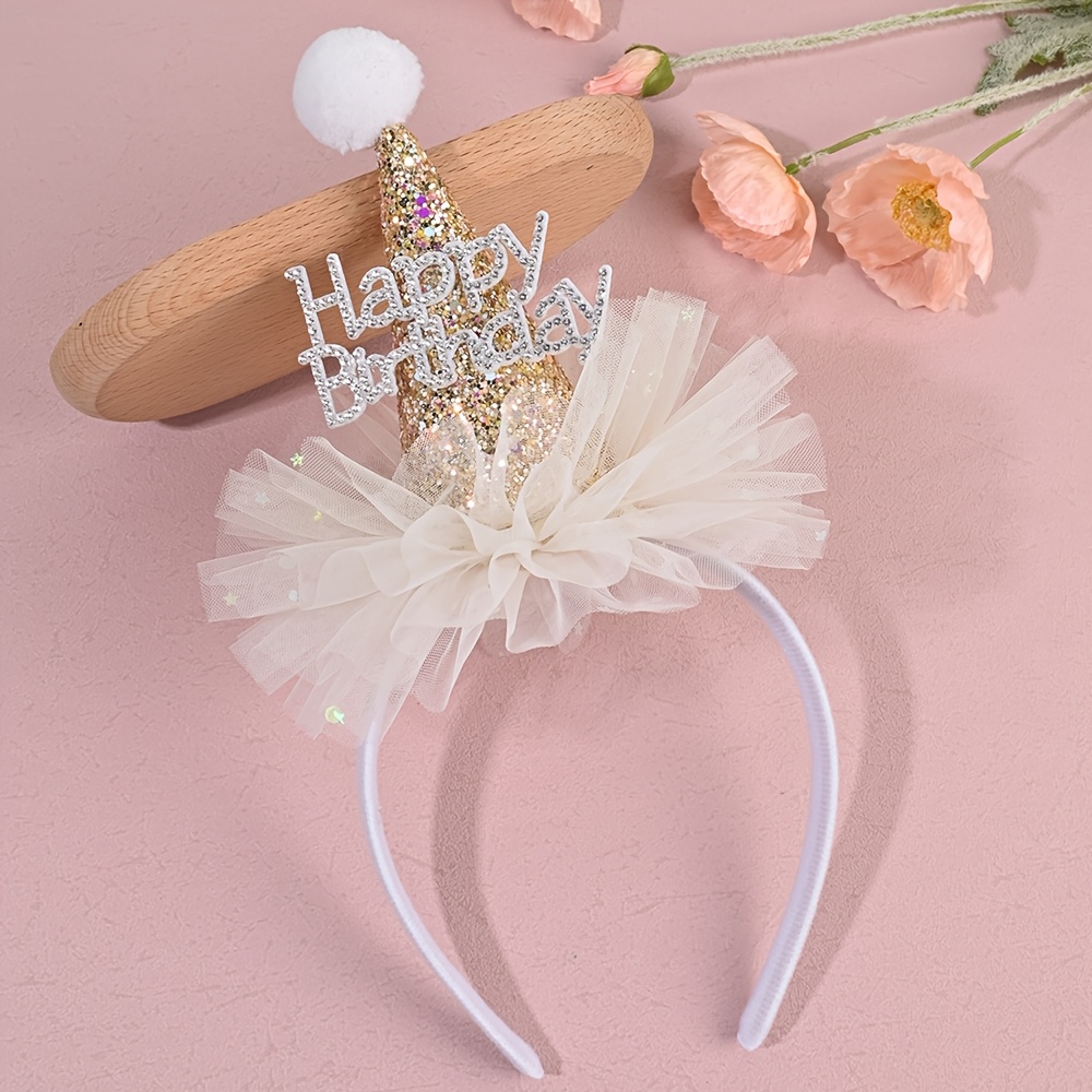 Tiara de cabelo com strass par - Party Hat Cone avaliação e preço
