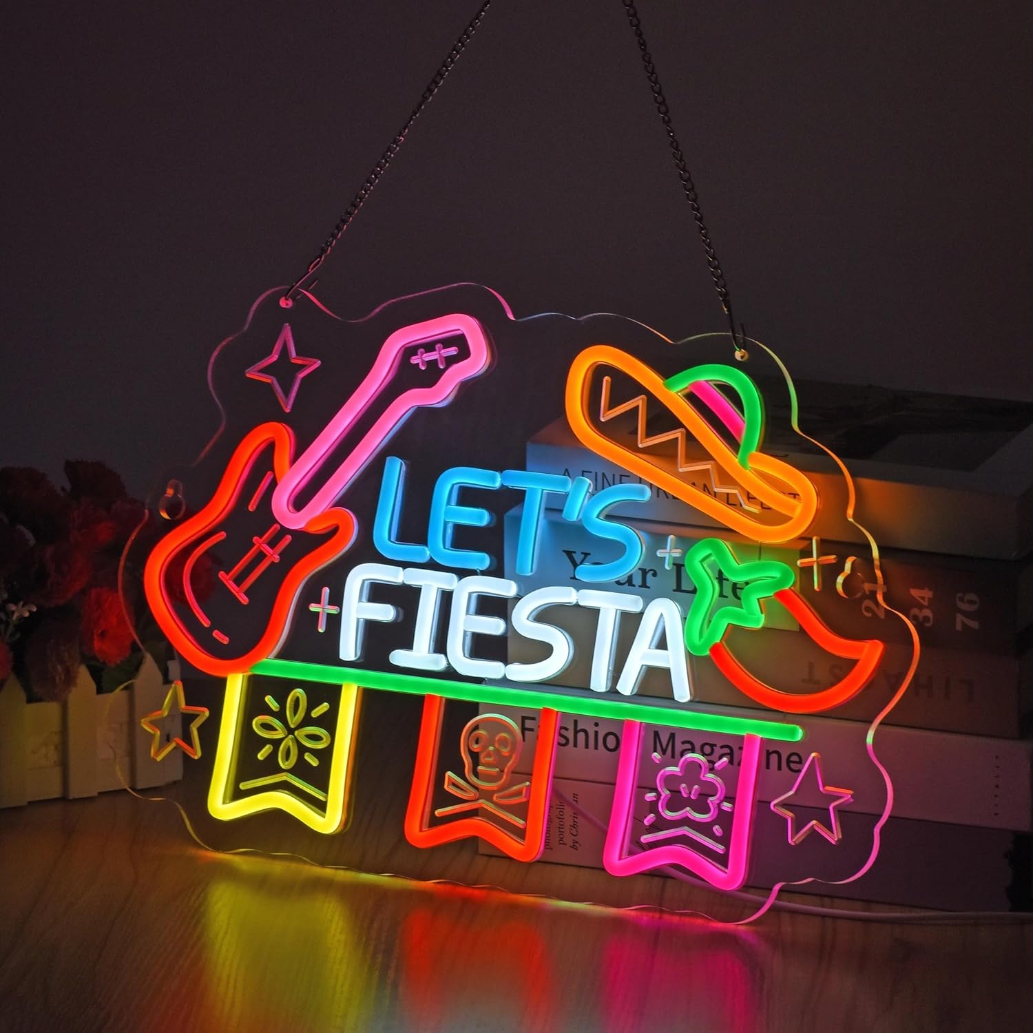 Let's Fiesta Placa de Neon, De - Neon Sign Party avaliação e preço