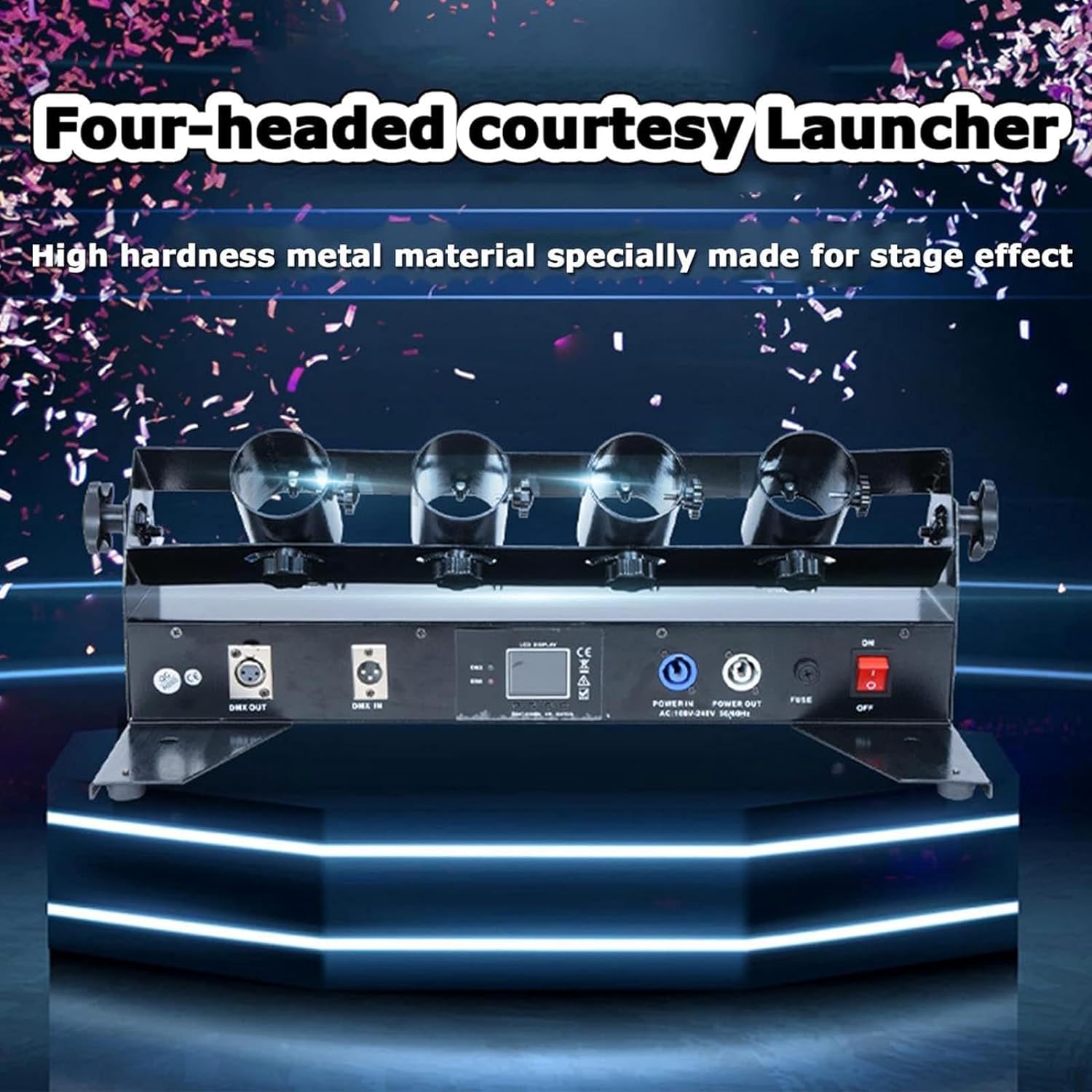 Máquina de confetes com 4 tubo - Confetti Cannon Tube avaliação e preço
